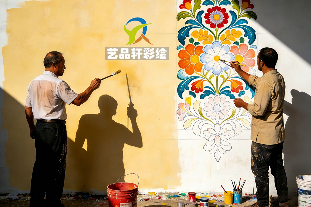 揭秘墙体彩绘施工步骤