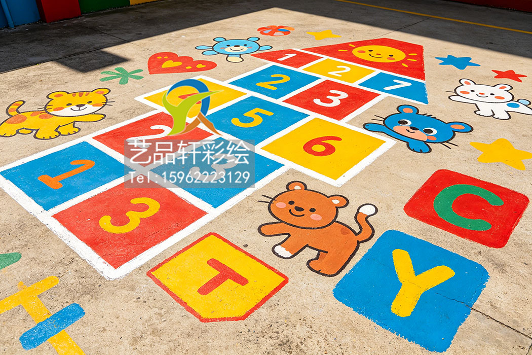地面游戏彩绘施工质量控制与常见问题