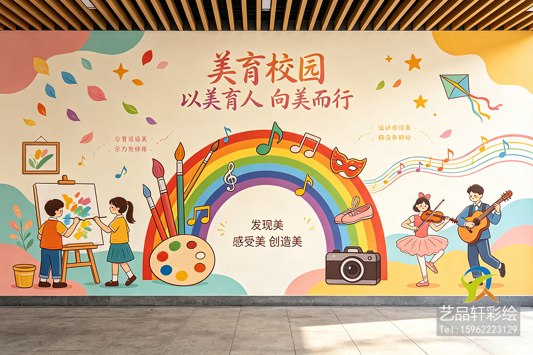 校园墙体彩绘 校园墙体彩绘